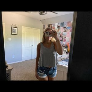 TWO  grey tank tops!